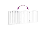 Vidaxl Dog Gate Foldable 3 Panels White 150 Cmpoplar Wood Vidaxl Dog Gate Foldable 3 Panels White 150 Cmpoplar Wood