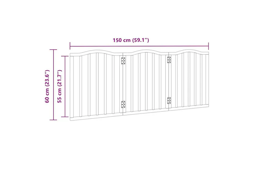 Vidaxl Dog Gate Foldable 3 Panels White 150 Cmpoplar Wood Vidaxl Dog Gate Foldable 3 Panels White 150 Cmpoplar Wood