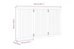 Vidaxl Dog Gate Foldable 3 Panels 150 Cm Poplar Wood Vidaxl Dog Gate Foldable 3 Panels 150 Cm Poplar Wood