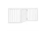 Vidaxl Dog Gate Foldable 3 Panels White 150 Cm Poplar Wood Vidaxl Dog Gate Foldable 3 Panels White 150 Cm Poplar Wood