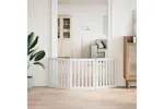 Vidaxl Dog Gate Foldable 3 Panels White 150 Cm Poplar Wood Vidaxl Dog Gate Foldable 3 Panels White 150 Cm Poplar Wood