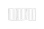 Vidaxl Dog Gate Foldable 3 Panels White 150 Cm Poplar Wood Vidaxl Dog Gate Foldable 3 Panels White 150 Cm Poplar Wood