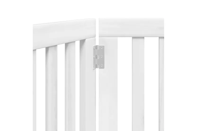 Vidaxl Dog Gate Foldable 3 Panels White 150 Cm Poplar Wood Vidaxl Dog Gate Foldable 3 Panels White 150 Cm Poplar Wood