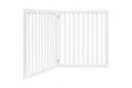 Vidaxl Dog Gate Foldable 2 Panels White 160 Cm Poplar Wood Vidaxl Dog Gate Foldable 2 Panels White 160 Cm Poplar Wood