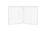 Vidaxl Dog Gate Foldable 2 Panels White 160 Cm Poplar Wood Vidaxl Dog Gate Foldable 2 Panels White 160 Cm Poplar Wood