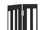 Vidaxl Dog Gate Foldable 3 Panels Black 150 Cm Poplar Wood Vidaxl Dog Gate Foldable 3 Panels Black 150 Cm Poplar Wood