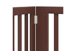 Vidaxl Dog Gate With Door Foldable 4 Panels Brown 320 Cm Poplar Wood Vidaxl Dog Gate With Door Foldable 4 Panels Brown 320 Cm Poplar Wood