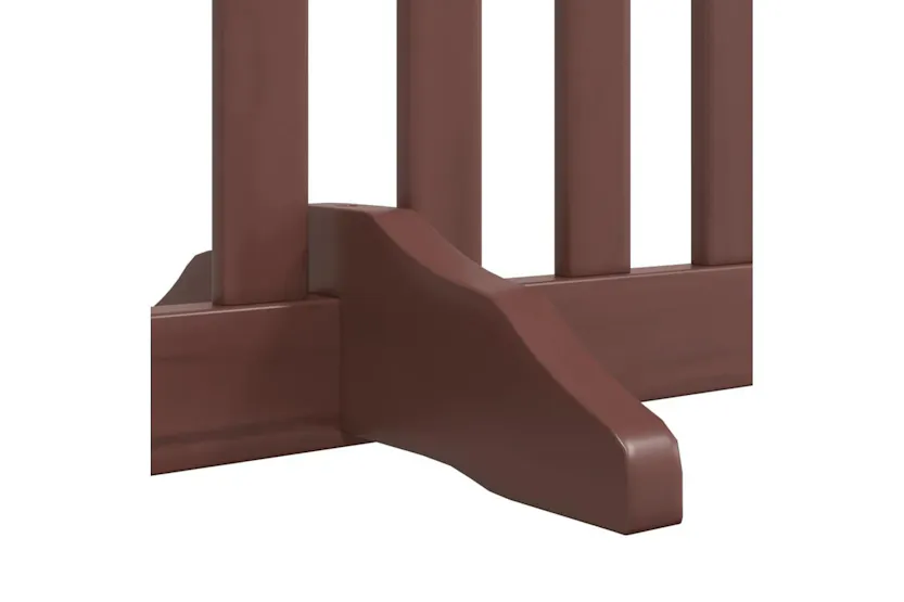 Vidaxl Dog Gate With Door Foldable 4 Panels Brown 320 Cm Poplar Wood Vidaxl Dog Gate With Door Foldable 4 Panels Brown 320 Cm Poplar Wood