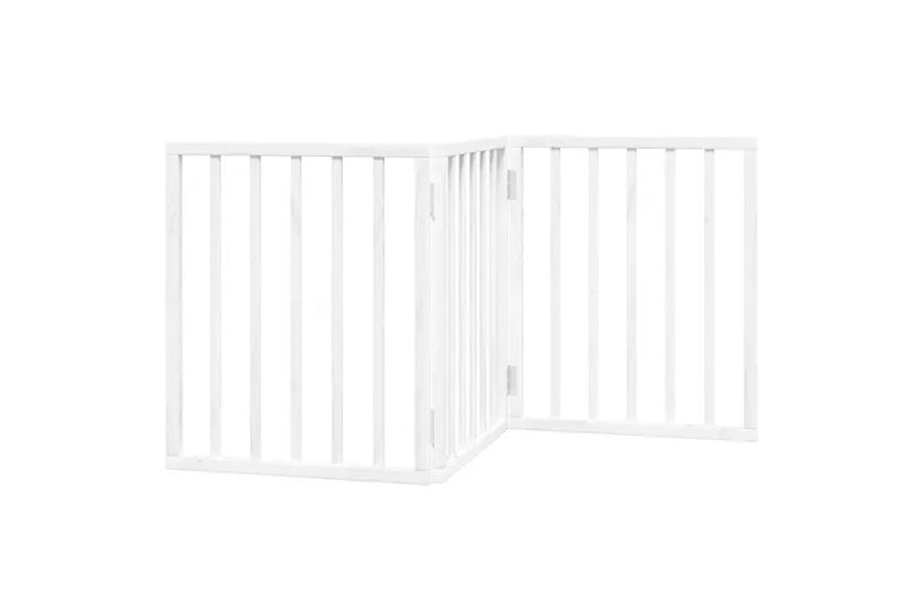 Vidaxl Dog Gate Foldable 3 Panels White 150 Cm Poplar Wood Vidaxl Dog Gate Foldable 3 Panels White 150 Cm Poplar Wood