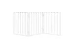 Vidaxl Dog Gate Foldable 3 Panels White 150 Cm Poplar Wood Vidaxl Dog Gate Foldable 3 Panels White 150 Cm Poplar Wood