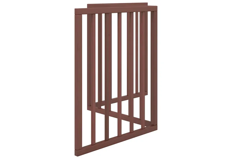 Vidaxl Dog Gate Foldable 3 Panels Brown 150 Cm Poplar Wood Vidaxl Dog Gate Foldable 3 Panels Brown 150 Cm Poplar Wood
