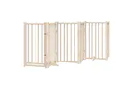 Vidaxl Dog Gate With Door Foldable 6 Panels 300 Cm Solid Wood Fir Vidaxl Dog Gate With Door Foldable 6 Panels 300 Cm Solid Wood Fir