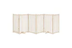 Vidaxl Dog Gate With Door Foldable 6 Panels 300 Cm Solid Wood Fir Vidaxl Dog Gate With Door Foldable 6 Panels 300 Cm Solid Wood Fir