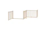 Vidaxl Dog Gate With Door Foldable 4 Panels 320 Cm Solid Wood Fir Vidaxl Dog Gate With Door Foldable 4 Panels 320 Cm Solid Wood Fir