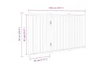 Vidaxl Dog Gate Foldable 3 Panels White 150 Cm Solid Wood Fir Vidaxl Dog Gate Foldable 3 Panels White 150 Cm Solid Wood Fir