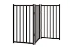 Vidaxl Dog Gate Foldable 3 Panels Black 150 Cm Solid Wood Fir Vidaxl Dog Gate Foldable 3 Panels Black 150 Cm Solid Wood Fir