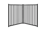 Vidaxl Dog Gate Foldable 2 Panels Black 160 Cm Solid Wood Fir Vidaxl Dog Gate Foldable 2 Panels Black 160 Cm Solid Wood Fir