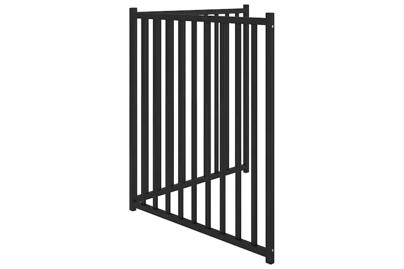 Vidaxl Dog Gate Foldable 2 Panels Black 160 Cm Solid Wood Fir Vidaxl Dog Gate Foldable 2 Panels Black 160 Cm Solid Wood Fir