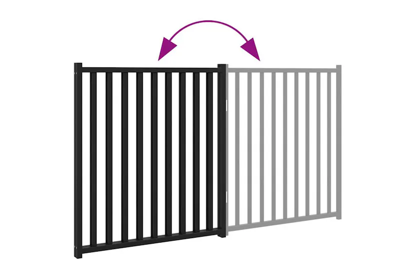 Vidaxl Dog Gate Foldable 2 Panels Black 160 Cm Solid Wood Fir Vidaxl Dog Gate Foldable 2 Panels Black 160 Cm Solid Wood Fir