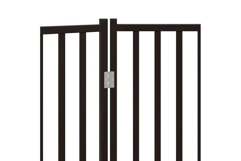 Vidaxl Dog Gate Foldable 2 Panels Black 160 Cm Solid Wood Fir Vidaxl Dog Gate Foldable 2 Panels Black 160 Cm Solid Wood Fir