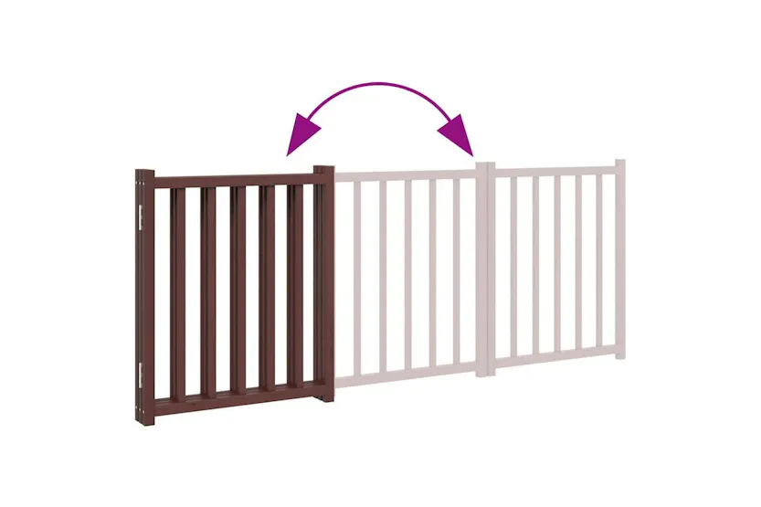 Vidaxl Dog Gate Foldable 3 Panels Brown Oak 150 Cm Solid Wood Fir Vidaxl Dog Gate Foldable 3 Panels Brown Oak 150 Cm Solid Wood Fir