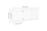 Vidaxl Dog Gate Foldable 3 Panels Brown Oak 150 Cm Solid Wood Fir Vidaxl Dog Gate Foldable 3 Panels Brown Oak 150 Cm Solid Wood Fir