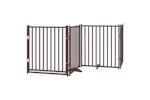 Vidaxl Dog Gate With Door Foldable 4 Panels Brown Oak 320 Cm Solid Wood Fir Vidaxl Dog Gate With Door Foldable 4 Panels Brown Oak 320 Cm Solid Wood Fir