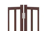 Vidaxl Dog Gate With Door Foldable 4 Panels Brown Oak 320 Cm Solid Wood Fir Vidaxl Dog Gate With Door Foldable 4 Panels Brown Oak 320 Cm Solid Wood Fir