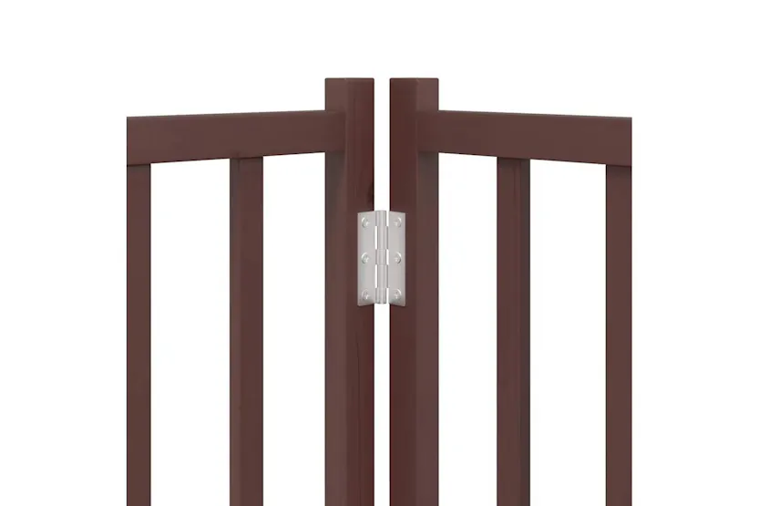 Vidaxl Dog Gate With Door Foldable 4 Panels Brown Oak 320 Cm Solid Wood Fir Vidaxl Dog Gate With Door Foldable 4 Panels Brown Oak 320 Cm Solid Wood Fir