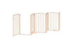 Vidaxl Dog Gate With Door Foldable 12 Panels 600 Cm Poplar Wood Vidaxl Dog Gate With Door Foldable 12 Panels 600 Cm Poplar Wood