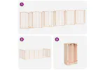 Vidaxl Dog Gate With Door Foldable 12 Panels 600 Cm Poplar Wood Vidaxl Dog Gate With Door Foldable 12 Panels 600 Cm Poplar Wood