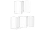 Vidaxl Dog Gate With Door Foldable 9 Panels White 450 Cm Poplar Wood Vidaxl Dog Gate With Door Foldable 9 Panels White 450 Cm Poplar Wood