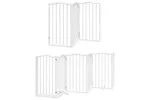 Vidaxl Dog Gate With Door Foldable 15 Panels White 750 Cm Poplar Wood Vidaxl Dog Gate With Door Foldable 15 Panels White 750 Cm Poplar Wood