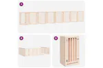 Vidaxl Dog Gate With Door Foldable 15 Panels 750 Cm Poplar Wood Vidaxl Dog Gate With Door Foldable 15 Panels 750 Cm Poplar Wood