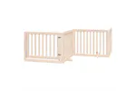 Vidaxl Dog Gate With Door Foldable 6 Panels 480 Cm Poplar Wood Vidaxl Dog Gate With Door Foldable 6 Panels 480 Cm Poplar Wood