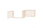 Vidaxl Dog Gate With Door Foldable 6 Panels 480 Cm Poplar Wood Vidaxl Dog Gate With Door Foldable 6 Panels 480 Cm Poplar Wood