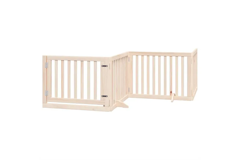 Vidaxl Dog Gate With Door Foldable 10 Panels 800 Cm Poplar Wood Vidaxl Dog Gate With Door Foldable 10 Panels 800 Cm Poplar Wood