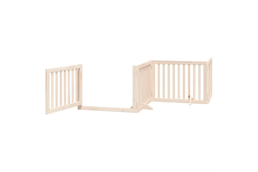 Vidaxl Dog Gate With Door Foldable 10 Panels 800 Cm Poplar Wood Vidaxl Dog Gate With Door Foldable 10 Panels 800 Cm Poplar Wood