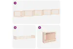 Vidaxl Dog Gate With Door Foldable 10 Panels 800 Cm Poplar Wood Vidaxl Dog Gate With Door Foldable 10 Panels 800 Cm Poplar Wood