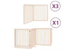 Vidaxl Dog Gate With Door Foldable 10 Panels 800 Cm Poplar Wood Vidaxl Dog Gate With Door Foldable 10 Panels 800 Cm Poplar Wood