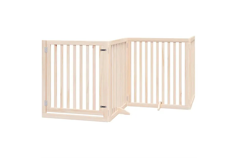 Vidaxl Dog Gate With Door Foldable 10 Panels 800 Cm Poplar Wood Vidaxl Dog Gate With Door Foldable 10 Panels 800 Cm Poplar Wood