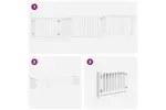 Vidaxl Dog Gate With Door Foldable 6 Panels White 480 Cm Poplar Wood Vidaxl Dog Gate With Door Foldable 6 Panels White 480 Cm Poplar Wood