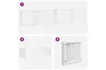 Vidaxl Dog Gate With Door Foldable 8 Panels White 640 Cm Poplar Wood Vidaxl Dog Gate With Door Foldable 8 Panels White 640 Cm Poplar Wood