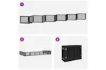 Vidaxl Dog Gate With Door Foldable 12 Panels Black 960 Cm Poplar Wood Vidaxl Dog Gate With Door Foldable 12 Panels Black 960 Cm Poplar Wood