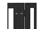 Vidaxl Dog Gate With Door Foldable 12 Panels Black 960 Cm Poplar Wood Vidaxl Dog Gate With Door Foldable 12 Panels Black 960 Cm Poplar Wood