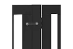 Vidaxl Dog Gate With Door Foldable 8 Panels Black 640 Cm Poplar Wood Vidaxl Dog Gate With Door Foldable 8 Panels Black 640 Cm Poplar Wood