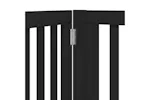 Vidaxl Dog Gate With Door Foldable 8 Panels Black 640 Cm Poplar Wood Vidaxl Dog Gate With Door Foldable 8 Panels Black 640 Cm Poplar Wood