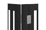 Vidaxl Dog Gate With Door Foldable 8 Panels Black 640 Cm Poplar Wood Vidaxl Dog Gate With Door Foldable 8 Panels Black 640 Cm Poplar Wood