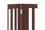 Vidaxl Dog Gate With Door Foldable 12 Panels Brown 960 Cm Poplar Wood Vidaxl Dog Gate With Door Foldable 12 Panels Brown 960 Cm Poplar Wood