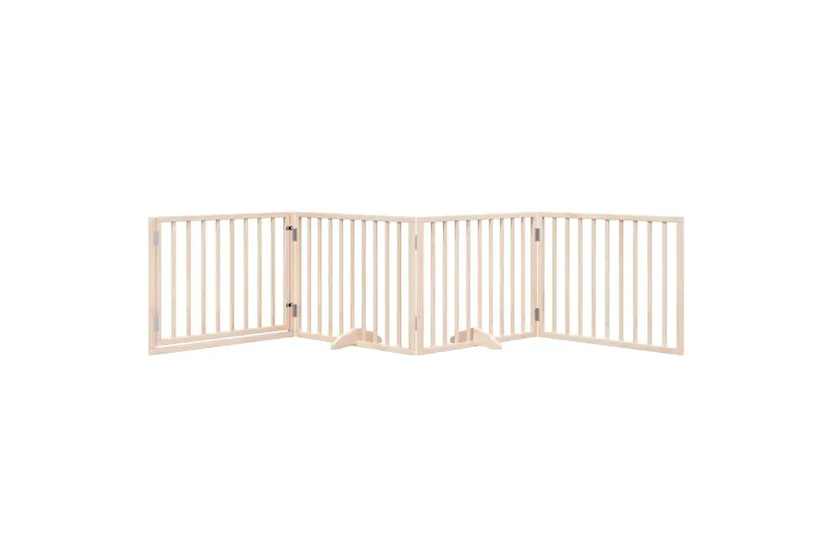 Vidaxl Dog Gate With Door Foldable 4 Panels 320 Cm Poplar Wood Vidaxl Dog Gate With Door Foldable 4 Panels 320 Cm Poplar Wood